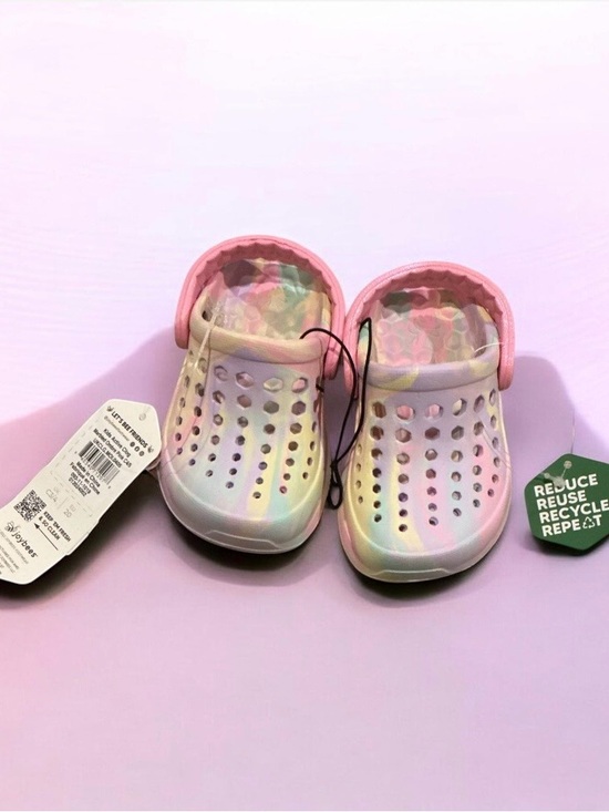 Joybees Other - Buy one get one 50% off Kids' Pastel Rainbow Clog Sandals with Pink Strap